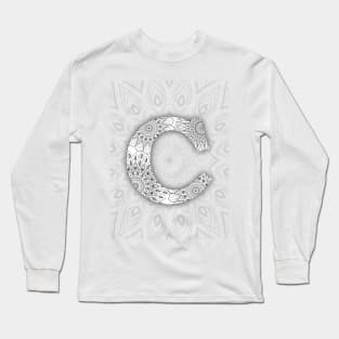 'C' intricate pattern Long Sleeve T-Shirt